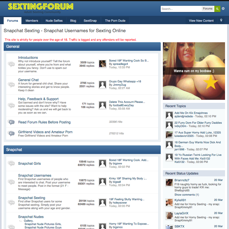 Kik Sexting Forum.