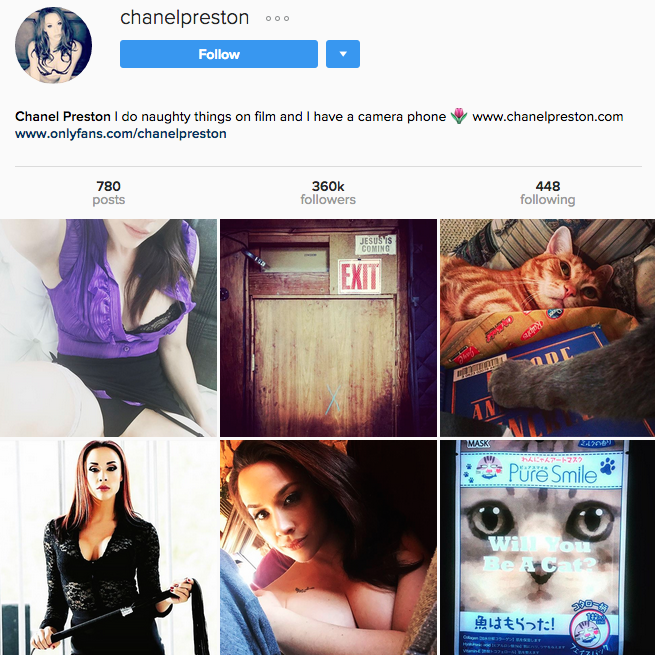 Chanel preston instagram